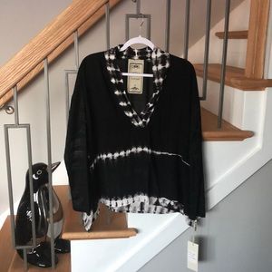 Vintage Concept Black & White Blouse Size S NWT